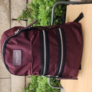 Marc Jacob’s Nylon Biker Backpack Burgundy